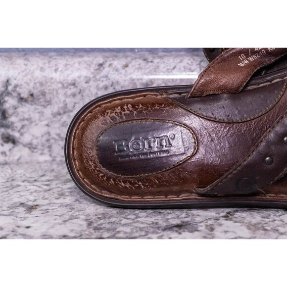 Born Leather Thong Sandals, Size 10 - Picture 4 of 4